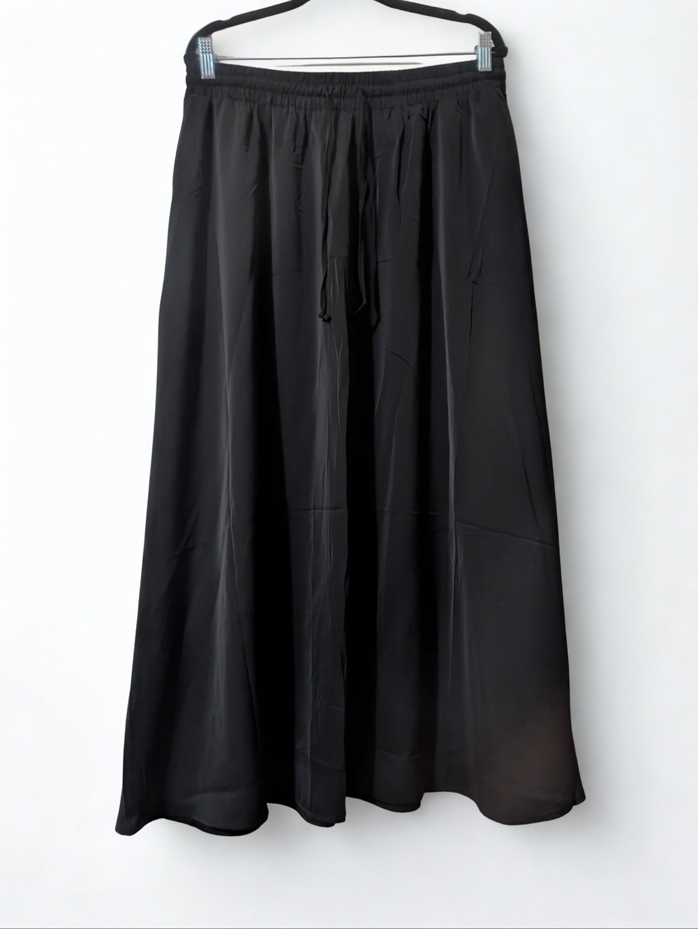 Classic Black Maxi Skirt with Elastic Waist